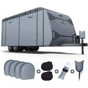 RVMasking 7 Layers top RV Travel Trailer Cover with Zippered Sides Fits 18' 1''-24'