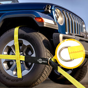 Trekassy 2" x 120" Car Tie Down Straps for Trailers with Snap Hooks, 10000 LBS Break Strength