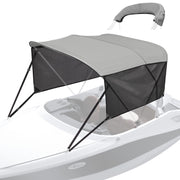 KAKIT 3 4 Bow Bimini Top Replacement Cover, 900D Oxford Bimini Tops for Boats with 2 Mesh Sidewalls, 2 Straps and Storage Boot Easy Install Zipper Closure, Replacement Boat Canopy Sun Shade No Frame