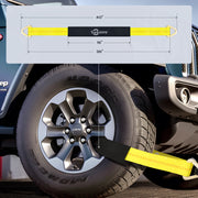 Trekassy Car Tie Down Straps for Trailers with Stake Pocket D Ring (4PK), Includes 4 Pack Axle Straps, 10,000lbs Break Strength, Used for Car, Truck, UTV Transport