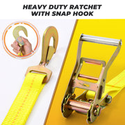 Trekassy 2”x 144” Car Tie Down Straps for Trailers, 4 Pack Ratchet, 4 Tire Straps, 4 Axle Straps
