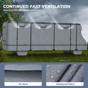 RVMasking Waterproof 600D Top Class C RV Cover With Rear Side Roll-Up Door for 23'1"-32' Motorhome