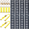 Trekassy 8ft E Track Rail Tie-Down Kit - 4 Pack 8' E-Track Rails & 10 E Track Tie-Down Accessories for Trailers