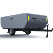 Pop-up Folding Camper RV Cover 6 Layers Heavy Duty Fabric Camper Cover Fits for 8'-16'