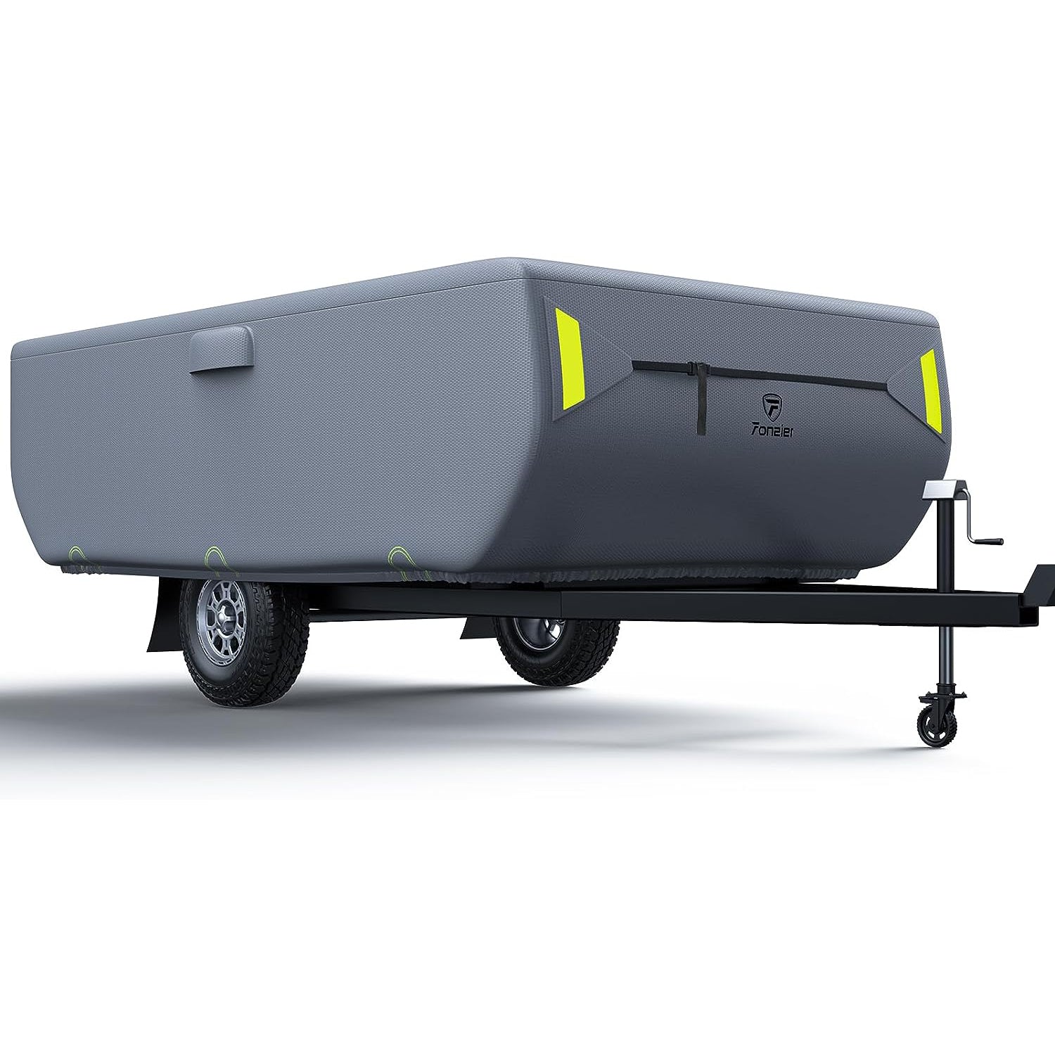 camper tarp Pop-up Folding Camper RV Cover 6 Layers Heavy Duty Fabric Camper Cover Fits for 8'-16' 12'-14'