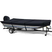RVMasking Heavy Duty Waterproof 900D Jon Boat Cover with Motor Cover