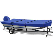 RVMasking Heavy Duty Waterproof 900D Jon Boat Cover with Motor Cover