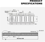 Trekassy E Track Tie-Down Rail with Screws for Cargo on Pickups, Trucks, Trailers (4 Pack / 8 Pack)