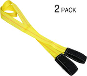 Trekassy 2 Pack 6' x 2" Lift Sling Straps 10,000lbs Max Vertical Break Strength Capacity