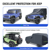 6 Layers Covers Compatible for Jeep 2 Door M/XXL