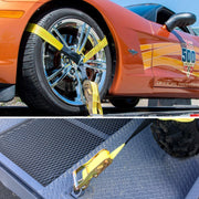 Trekassy 2”x 144” Car Tie Down Straps for Trailers, 4 Pack Ratchet, 4 Tire Straps, 4 Axle Straps