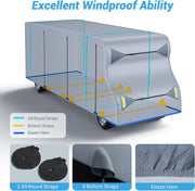 Heavy Duty 6 Layers Class C RV Cover for 23'-32' Motorhome