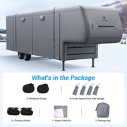 7 Layers Top 5th Wheel RV Camper Cover Motorhome Cover for 31'1''-40'