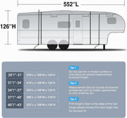 5th Wheel RV Cover Upgraded 6 Layers Heavy Duty Camper Cover 28'1''-40' for Motorhome