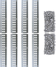 Trekassy E Track Tie-Down Rail with Screws for Cargo on Pickups, Trucks, Trailers (4 Pack / 8 Pack)