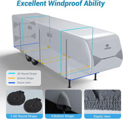 7 Layers Top 5th Wheel RV Camper Cover Motorhome Cover for 31'1''-40'