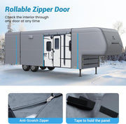 7 Layers Top 5th Wheel RV Camper Cover Motorhome Cover for 31'1''-40'