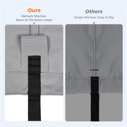 RVMasking 1400D Partial Reinforced Waterproof Marine Grade Pontoon Boat Cover for 17'-28'