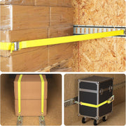Trekassy E Track Tie-Down Kit - 16 Pieces: 4 Pack 8ft E-Track Rails, 2 Pack 2ft E-Track Rails, 10 E Track Tie