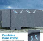 Heavy Duty 6 Layers Class C RV Cover for 23'-32' Motorhome
