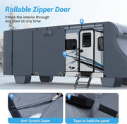 Heavy Duty 6 Layers Class C RV Cover for 23'-32' Motorhome