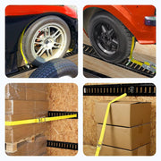 Trekassy E Track Tie-Down Rail Kit - 12 Pieces: 4 Pack 5ft Horizontal E-Track Rails & 8 E Track Accessories for Enclosed Trailers, Trailer Beds, Pickups, Trucks