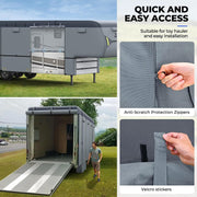 RVMasking 7 Layers top 5th Wheel RV Cover Fits 28'1"-43'
