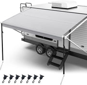 Fonzier 18oz RV Awning Fabric Replacement for Trailer Camper Awning