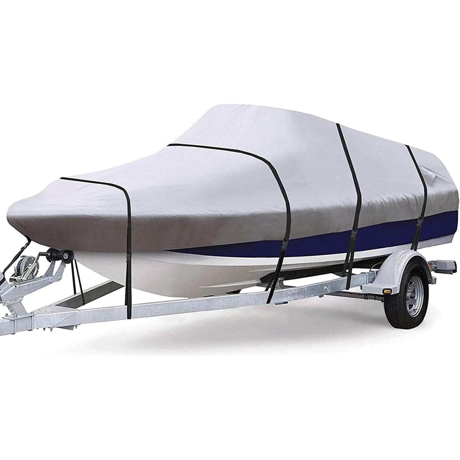 RVMasking Upgraded 600D T-Top Boat Cover 100% Waterproof Heavy Duty  Tear-Resistant Polyester with Motor Cover for Center Console Boat with T  TOP Roof, 22'-24' Long Beam Width up to 106 : 
