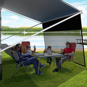 600D Top + Mesh Bottom RV Awning Shade Screen with Zipper for Trailer Camper