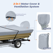 jon boat cover with motor cover