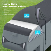 RVMasking 7 Layer 5th Wheel RV Cover Durable 7 Layer Non-Woven Fabric