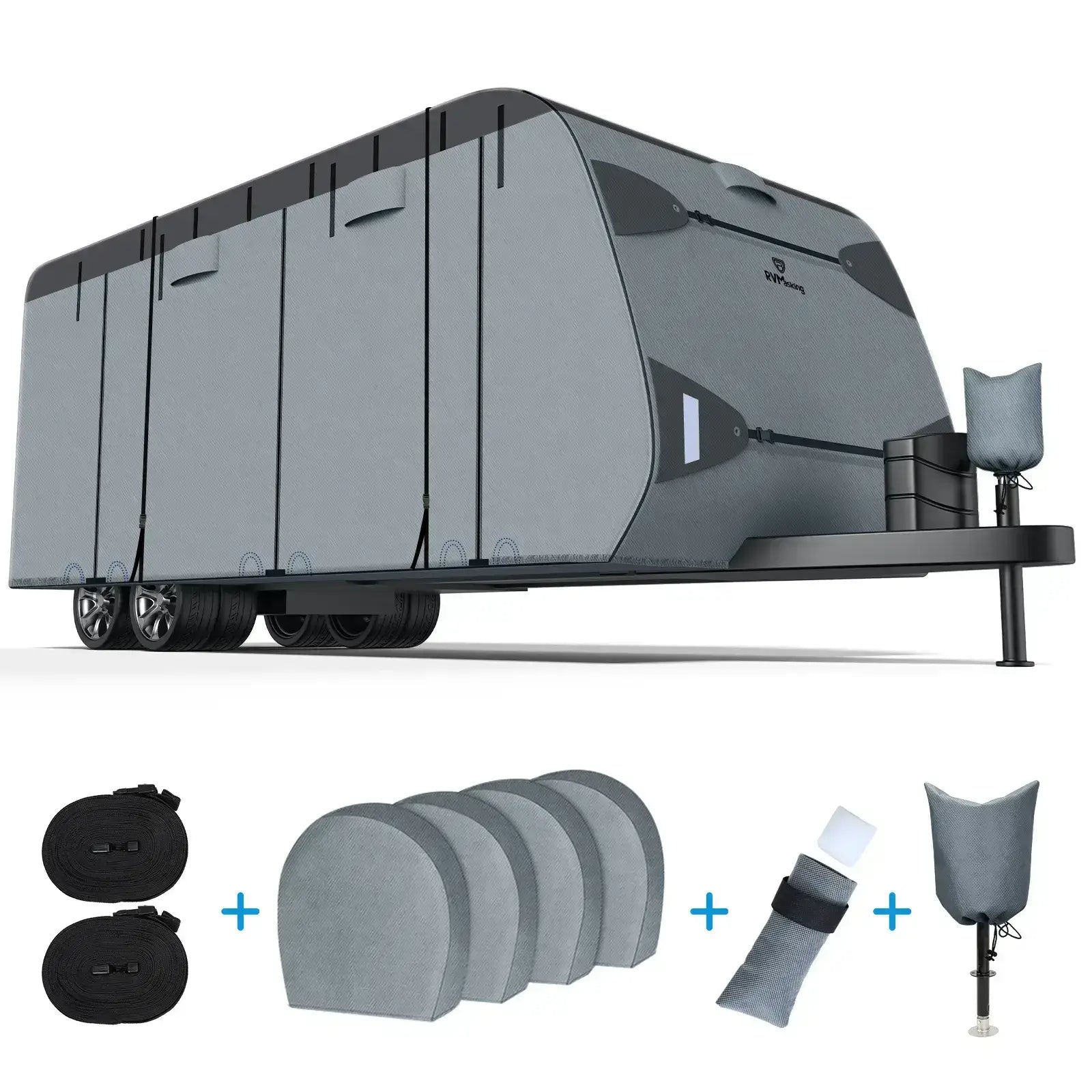 KNOX 3rd Gen Motorhome RV Cover Class A, Anti-Tear 7 Layer APEX Fabric,  Superior Class A Motorhome Cover, Camper RV Trailer Cover Includes Ladder  Cover, Tire Covers, and Gutter Covers - Size
