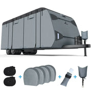 RVMasking 7 Layer Travel Trailer Cover with Zipper Door