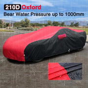 KAKIT Waterproof Car Cover for 1996-2022 C3/C4/C5/C6/C7 Stingray, No Faded UV Resistant for Chevy Corvette Outdoor/Indoor (Red & Black Combo)