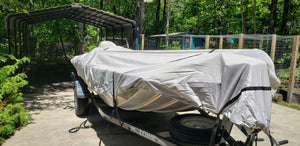 What should be considered when choosing the tarpaulin for your boats?