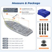 16 foot v hull boat cover
