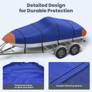 16 ft v hull boat cover