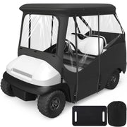 KAKIT 800D Oxford 2~4 Person Golf Cart Enclosure with Roll-up Windshield, Golf Cart Rain Cover Fits Club Car Precedent 2000-2019