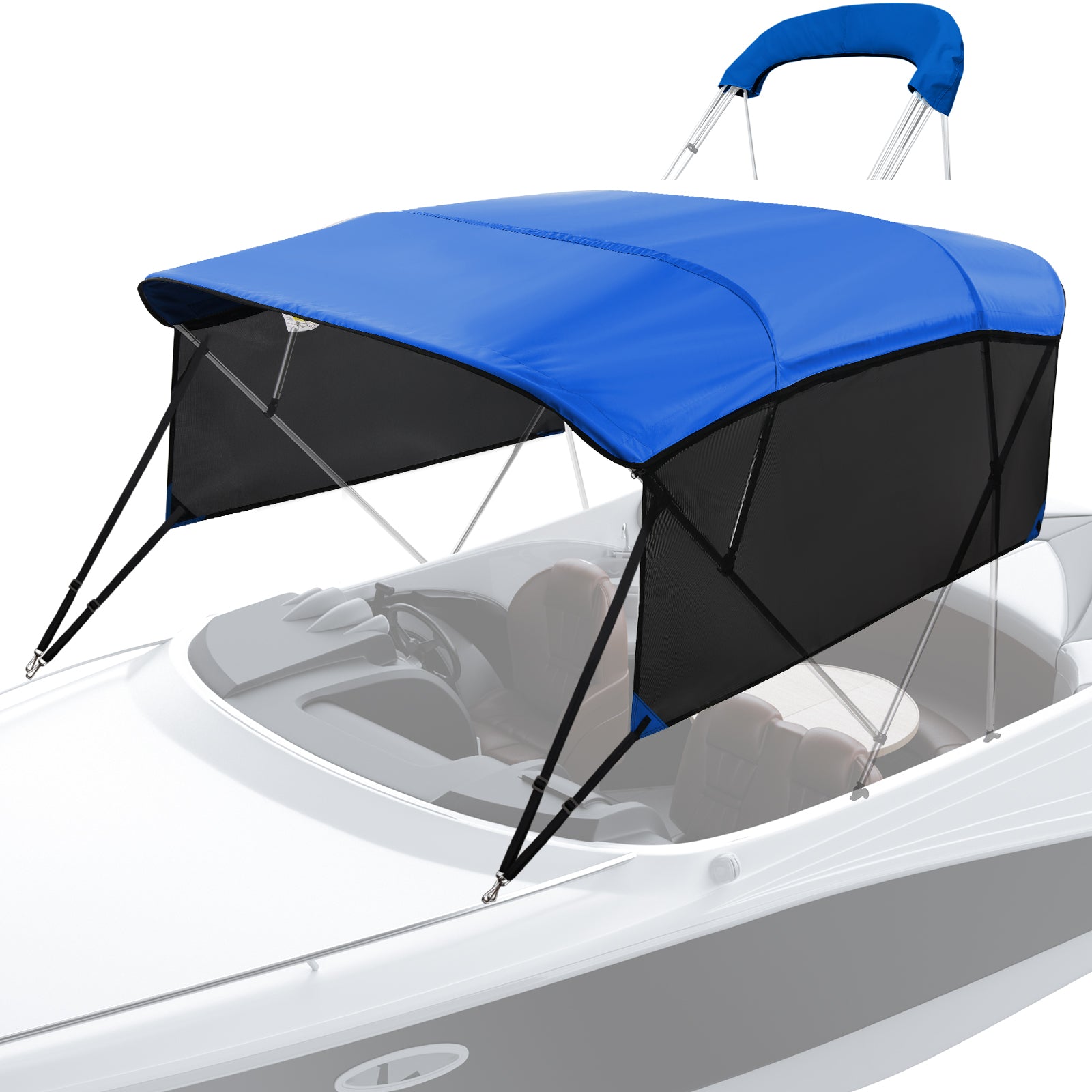 Boat Canopy Bimini Top Boot Cover KAKIT Bow Bimini Top Replacement