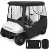 KAKIT 800D Oxford 2~4 Person Golf Cart Enclosure with Roll-up Windshield (Black)