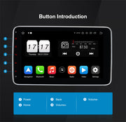2 Din 10.1" IPS Touch Screen Android 13 Octa-Core Carplay Car Stereo (6GB+64GB)