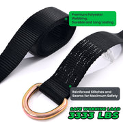 Trekassy 2”x 96” Car Tie Down Straps for Trailers with Heavy Duty Chain Anchors, 4 Pack Tire Straps for a Car Trailer with Steel Ratchets and 2 Replacement Tire Straps