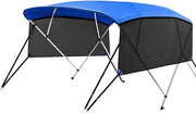 KAKIT 3 4 Bow  Boat Bimini Tops with Removable Mesh Sidewalls