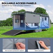 RVMasking 600D Top Waterproof RV Travel Trailer Cover for 15'1"-40'