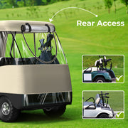 KAKIT 800D Oxford 2~4 Person Golf Cart Enclosure with Roll-up Windshield, Golf Cart Rain Cover Fits Club Car Precedent 2000-2019