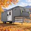 RVMasking 5th Wheel RV Cover, 34'1"-37' Heavy Duty 7 Layers Top Fifth Wheel Cover with 4 Tire Covers