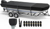 RVMasking Heavy Duty Waterproof 900D Jon Boat Cover with Motor Cover