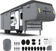 5th Wheel RV Cover Upgraded 7 Layers Heavy Duty RV Cover 34'1''-37' for Motorhome Weatherproof, Anti-UV, Rip-Stop, Breathable