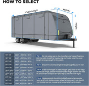 RVMasking 7 Layers Extra-Thick Travel Trailer RV Cover 34-37ft
